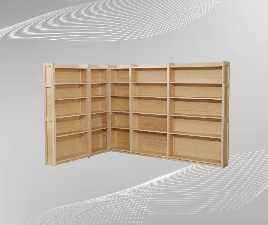 Bibliothèque sur mesure 100 % bambou – Image 11