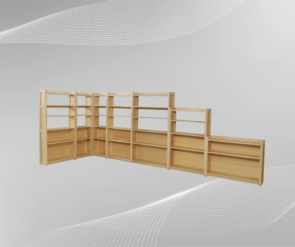 Bibliothèque sur mesure 100 % bambou – Image 6