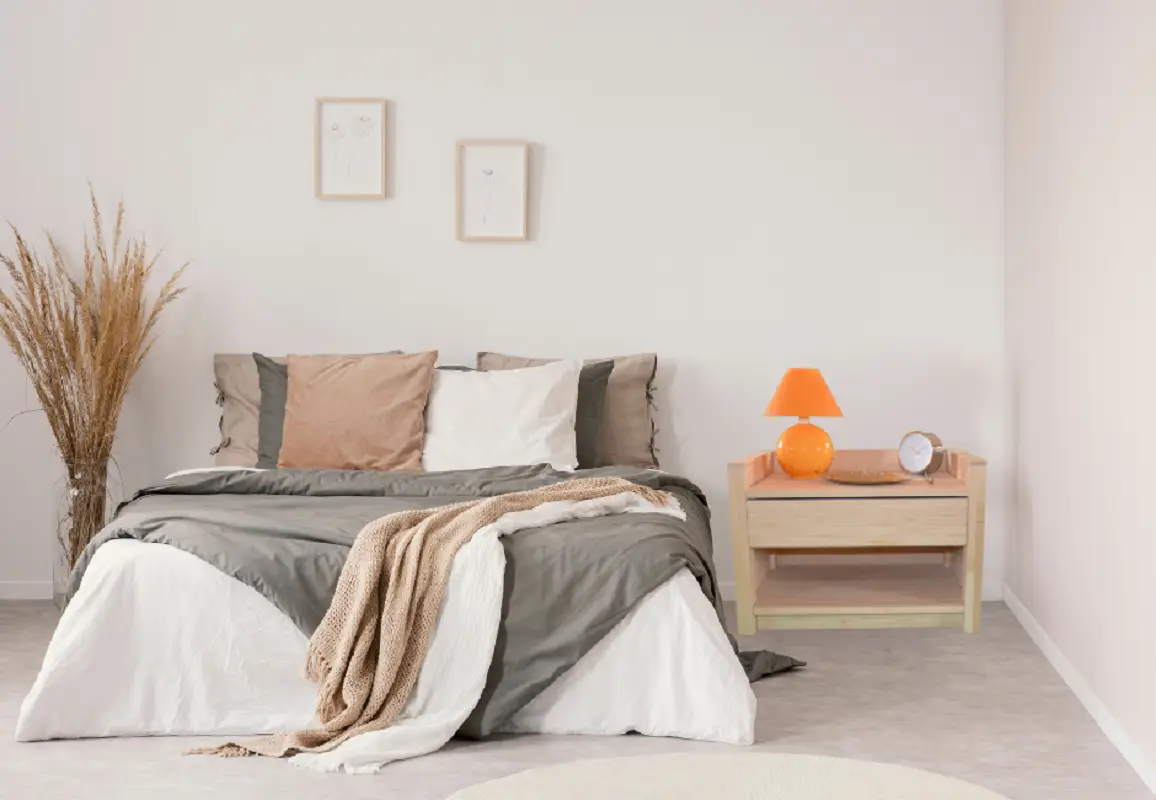 Table de chevet modulable en bambou